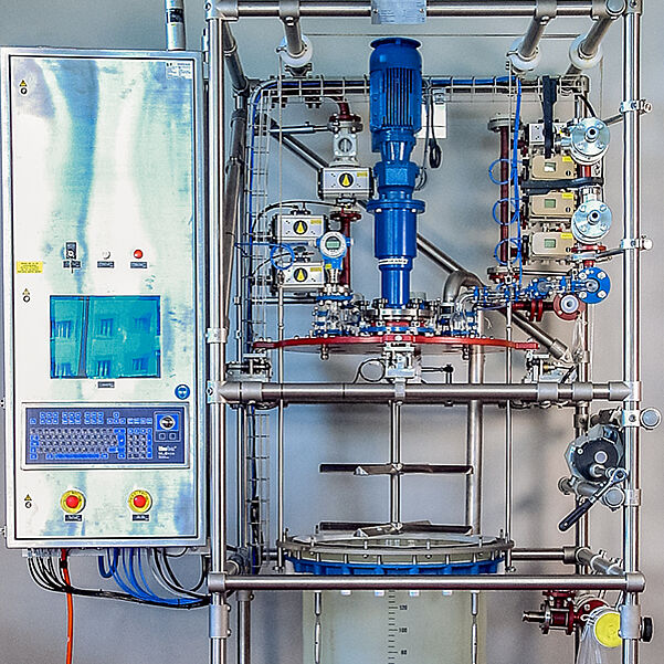 Vollautomatischer 100 Liter Peptidsynthesizer mit Wägezellen, Versorgungsbatterien und allen Optionen