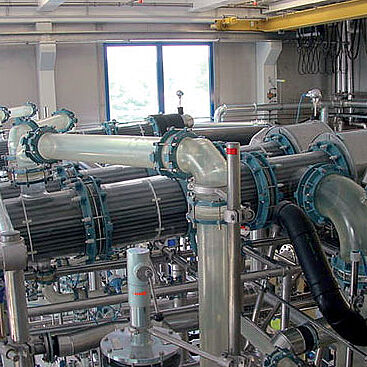 23m2 SiC Rohrbündelwärmetauscher