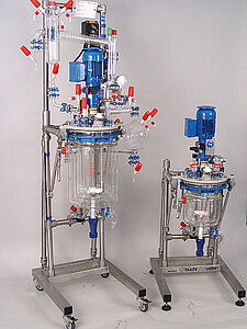 Bodenmodell und Tischversion Glas Reaktor