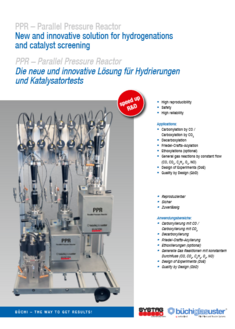 Parallel Druckreaktorsystem PPR