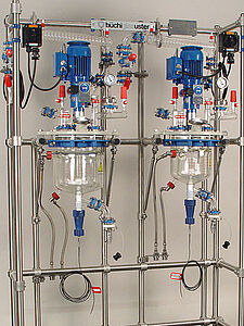 Doppel miniPilot Glasreaktor System