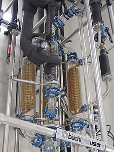 Glas Spiral- Kondensatoren Batterie