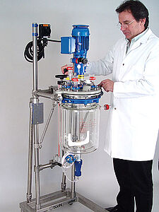 miniPilot mit 15 Liter Glas Reaktor