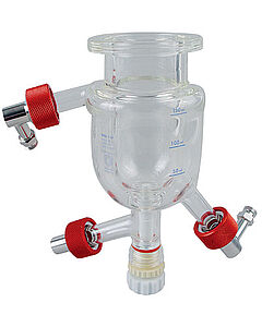 Typ 1B Glas Druckreaktor mit Bodenventil