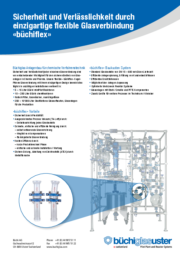 büchiflex - einzigartige flexible Glasverbindung