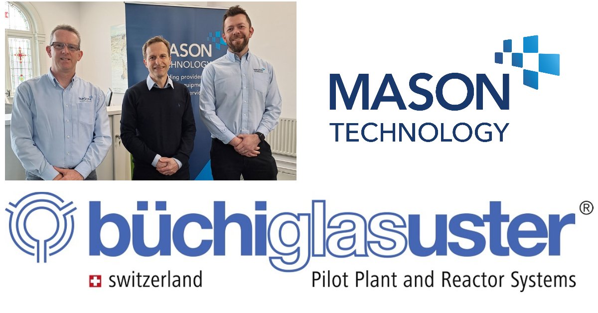 Mason Technology wird exklusiver Vertriebspartner für Buchiglas (Büchi AG) in Irland 