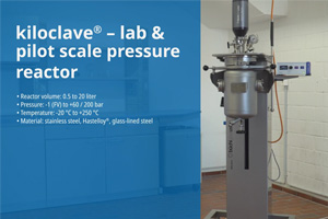kiloclave® - Druckreaktor für Labor und Technikum