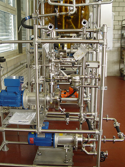 Rohrleitung mit Umwälzpumpen