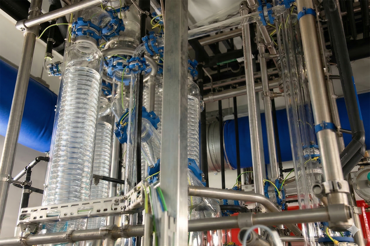 Spiralwärmetauscher (Glas/Glas)