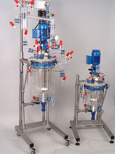 Bodenmodell und Tischversion Glas Reaktor