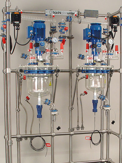 Doppel miniPilot Glasreaktor System