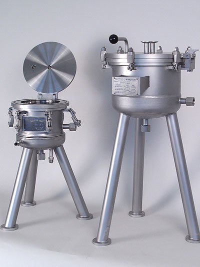 Filter Drucknutsche mit Doppelmantel für Temperierung