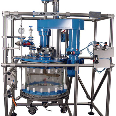 Filternutsche mit Rührwerk für Peptid Feststoffsynthese