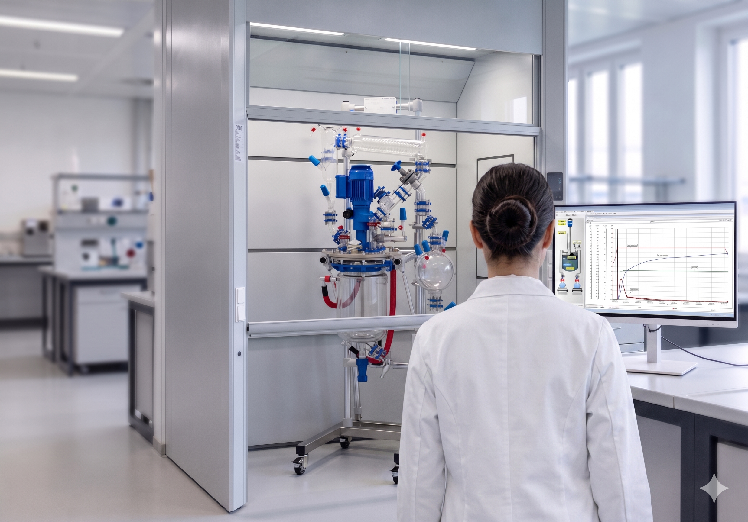 Automated Kilo Lab Glass Reactor System for Fume Hoods | FlexySys