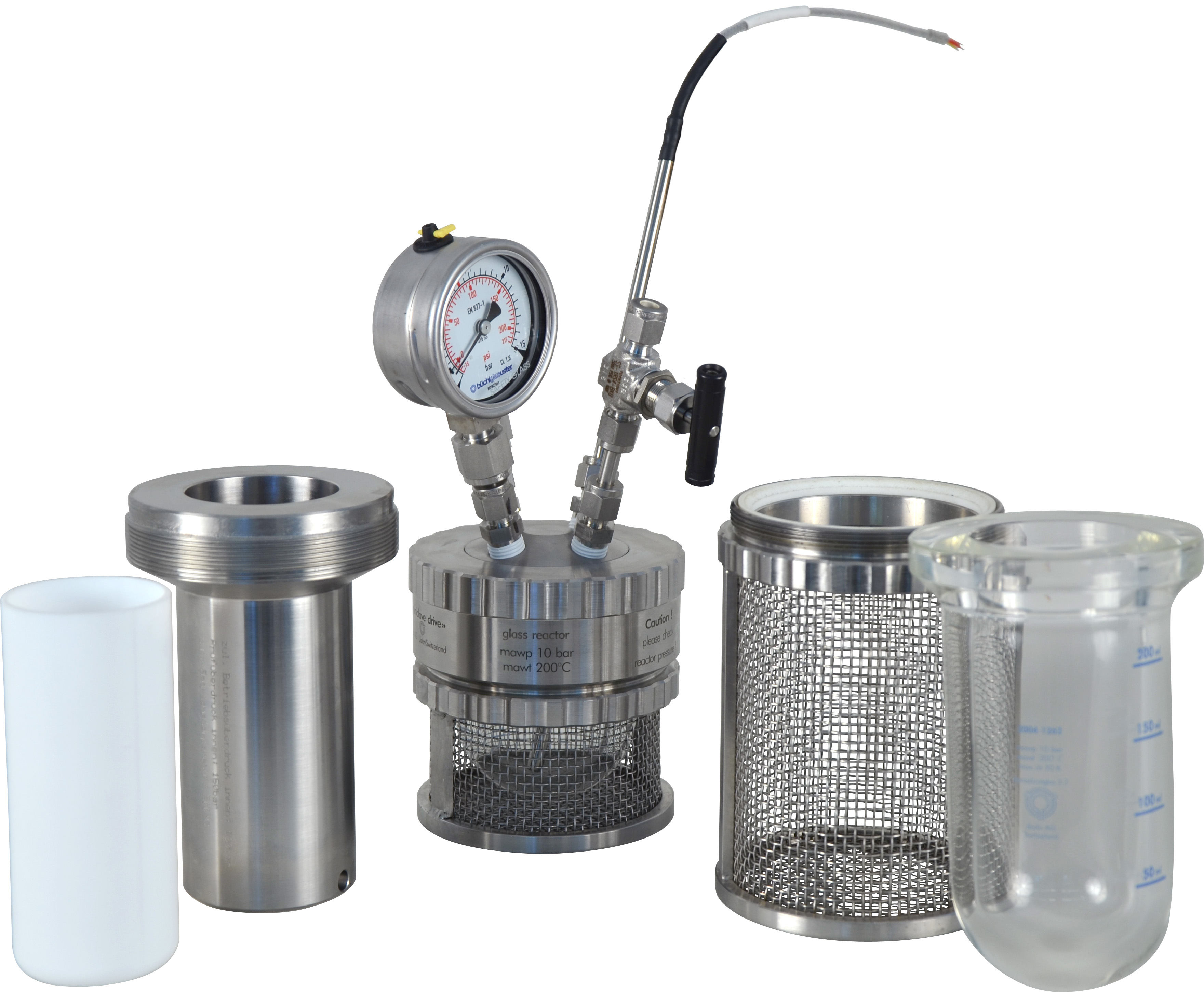 miniclave - Laborrührautoklav mit Glas-Druckreaktor